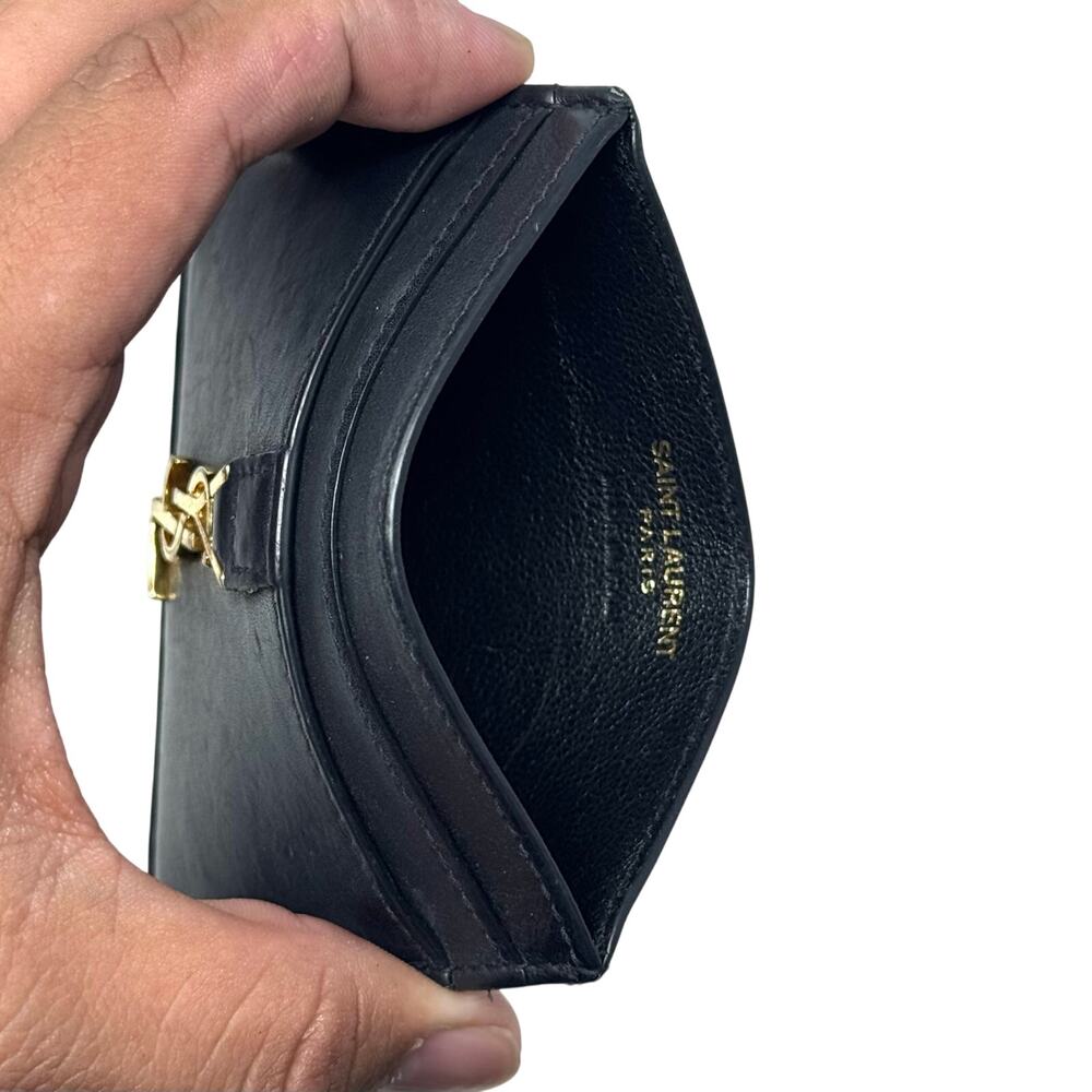 YSL Logo Cardholder Wallet - Picture 3 of 13